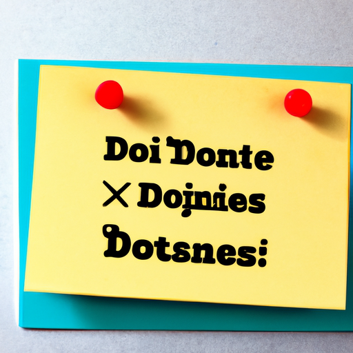 Die wichtigsten Dos and Don'ts im Online-Marketing